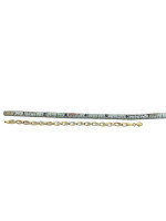 10K 2-Tone Gold Diamond Cut Bracelet - 6.5" - 2.3g