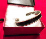 Designer John Varvatos limited Edition Silver/Leather Bracelet- NEW!