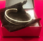 Designer John Varvatos limited Edition Silver/Leather Bracelet- NEW!
