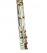 10k White Gold & Diamond Dangle Earrings