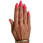 14k Gold Diamond Ring 3 Stone Past Present Future Ring
