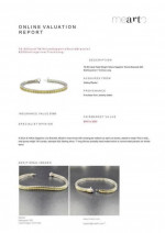 Yellow sapphire, tennis bracelet