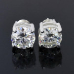 5 ctw moissanite earrings