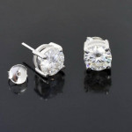 5 ctw moissanite earrings