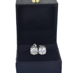 5 ctw moissanite earrings