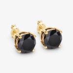 Natural black diamond 6.71 tcw pendant, stud earrings