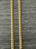 14k Solid Yellow Gold Cuban Link Chain