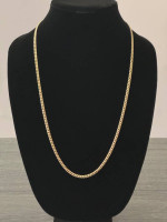 10k Solid Yellow Gold Cuban Link Chain