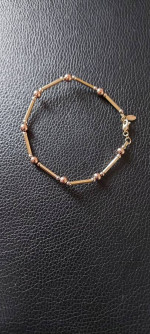 14k gold Bracelet /Pulcera de oro de 14kilates
