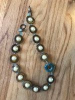 Faux Large Pearl Necklace