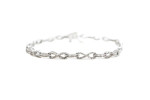 10K White Gold Diamond Tennis Bracelet (Length 8) (Local pick-up only)