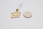 10K Yellow Gold "100" Emoji Charm