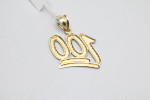 10K Yellow Gold "100" Emoji Charm