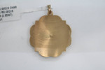10K Yellow Gold Religious Round Jesus Charm (4.0 Grams)