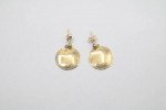 18K Yellow Gold Fancy Round Earrings (1.8 Grams)