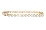 18K Yellow Gold Diamond Tennis Bracelet (10.30 CTTW)