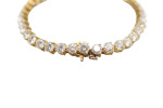 18K Yellow Gold Diamond Tennis Bracelet (10.30 CTTW)