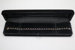18K Yellow Gold Oval Cut Natural Sapphire and Diamond Tennis Bracelet
