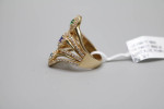 14K Yellow Gold Ring with Multi-Color Stones (Size 6 1/2)