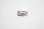 14K White Gold Diamond Band Ring (Size 12)