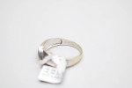14K White Gold Diamond Band Ring (Size 12)