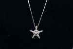 14K Yellow Gold Box Style Chain with Diamond Star Charm (0.35 CTW)