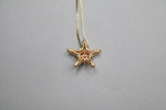 14K Yellow Gold Box Style Chain with Diamond Star Charm (0.35 CTW)