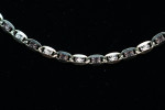 14K Three-Tone Mariner Chain (26 Inches)