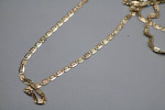 14K Three-Tone Mariner Chain (26 Inches)