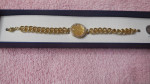 SWAROVSKI CRYSTAL GOLD MEDALLION BRACELET