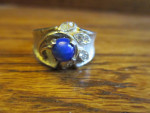 Sterling Silver Blue Setting Ring Size 6
