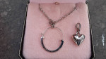 JUICY COUTURE Silver Necklace with Heart Charm New in Box Retired