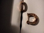 HOOP EARRINGS(*1 CARAT WT) CUBIC ZIRCONIA/18CARAT GO OVER STERLING $60