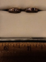 HOOP EARRINGS(*1 CARAT WT) CUBIC ZIRCONIA/18CARAT GO OVER STERLING $60