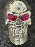 Nino 925 Sterling Silver Biker Skull Pendant Jewelry