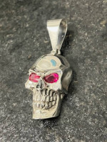 Nino 925 Sterling Silver Biker Skull Pendant Jewelry