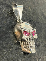 Nino 925 Sterling Silver Biker Skull Pendant Jewelry