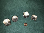 Silver Small Boxes With Stones $15 For Both