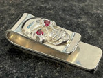 Nino 925 Sterling Silver Biker Skull Money Clip Jewelry