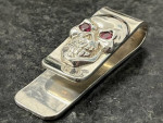 Nino 925 Sterling Silver Biker Skull Money Clip Jewelry