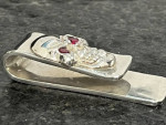 Nino 925 Sterling Silver Biker Skull Money Clip Jewelry