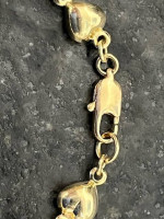 Beautiful 14K Gold mini Hearts Bracelet