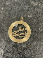 14K Gold and Diamond pendant "Just Because"