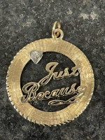 14K Gold and Diamond pendant "Just Because"