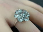 Beautiful .925 Sterling Silver & 5ct Natural Aquamarine Gemstone Ring