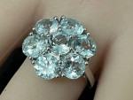 Beautiful .925 Sterling Silver & 5ct Natural Aquamarine Gemstone Ring