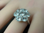 Beautiful .925 Sterling Silver & 5ct Natural Aquamarine Gemstone Ring
