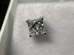 14K White Gold 2.20 Carat Diamond Stud Earrings - NEW!