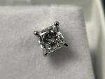 14K White Gold 2.20 Carat Diamond Stud Earrings - NEW!