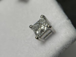 14K White Gold 2.20 Carat Diamond Stud Earrings - NEW!